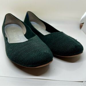 Rothy's Green Ballet Flats Minimalist Design